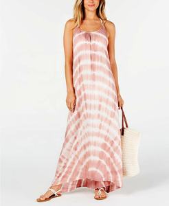 ผสมสีมีให้เลือกฮาวาย Designer Rayon Handmade Tie Dye รีสอร์ทสวมชุด Maxi - Product Image 1