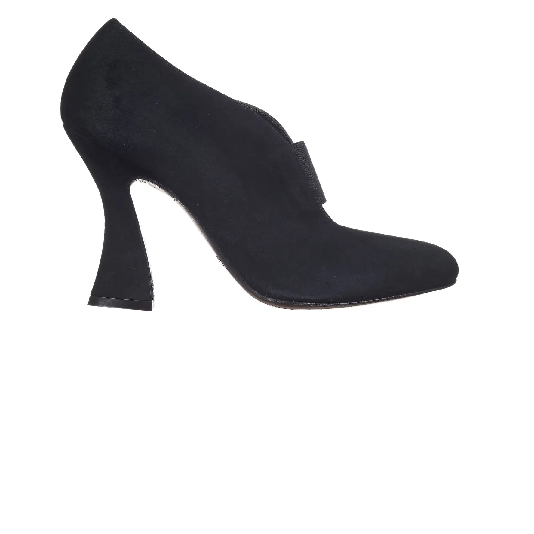 100% इटली में किए गए जूते महिलाओं के लिए नई शैली असली लेदर काले साबर उच्च एड़ी महिला के लिए