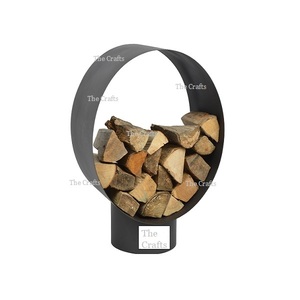 Advantageous Design Firewood <b>Rack</b> Handmade Iron Black Color <b>Log</b> Storage <b>Rack</b> For Fire Pits And Accessories - Product Image 3