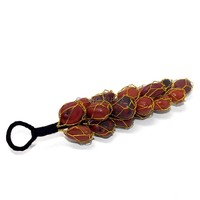 Piedra Preciosa de Ágata Pulida y Rodada para Sanación del Amor, Bola de Cornalina de Siete Chakras, Imagen de Cristal, Tendencia de Moda, Coleccionable para Pared o Coche