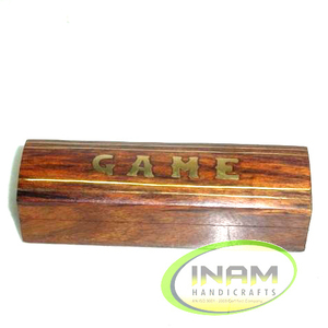 Meilleure qualité Belle et design Boîte de jeu en bois avec incrustation en laiton - Product Image 1