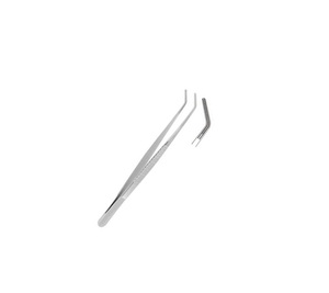 Pinzas quirúrgicas de acero inoxidable, alicates de acero inoxidable en ángulo, 29,5 cm-11, 1/2 ", tamaño de punta de 2,0mm - Product Image 3