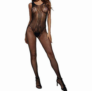 Sexy Women's Night Dress Fishnet Fabric Made Hot Fashion Wear Full Dress