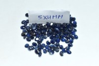 Gema facetada ovalada de zafiro azul Natural, 4x5 MM, todos los tamaños calibrados disponibles, Gema de zafiro para fabricación de joyas