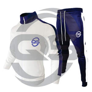 Conjunto Deportivo de Invierno Unisex al por Mayor, Traje Deportivo Negro Ligero de Poliéster/Algodón con Opción de Logotipo Personalizado - Product Image 2