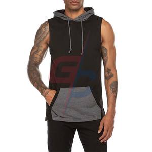Débardeur décontracté pour hommes, vêtements d'entraînement, musculation, avec sweat à capuche - Product Image 5