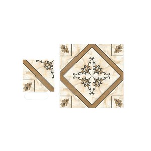 Carreaux de sol en porcelaine 40x40cm en céramique design traditionnel de fleurs - Product Image 6