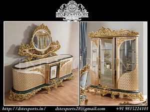 Ensemble de meubles de salle à manger de style Maharaja, lourdement sculpté, authentique et luxueux, ensemble de table à manger de luxe, ensemble de salle à manger de luxe pour roi - Product Image 2