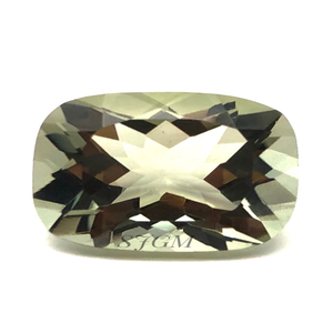 4X6mm <b>Cushion</b> Cut Natural PRASIOLITE / GREEN AMETHYST Wholesale Factory Price High Quality Faceted Loose Gemstone Per Piece - Product Image 1