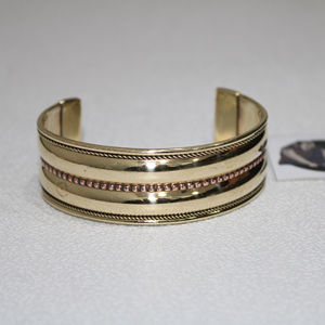 Tradnary tissé manchette en laiton antique Bracelet Bracelet boutons de manchette ou bouton de manchette pour les femmes accessoires de mode pour les cadeaux - Product Image 2