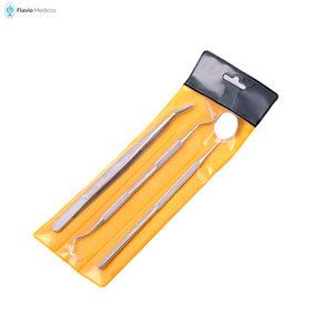 Dental examination set 3 PCS Dental Probe Tweezer and Mouth Mirror With Handle - Product Image 3
