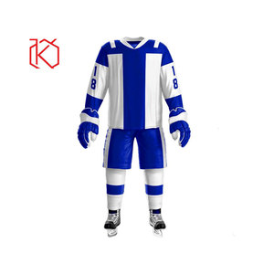 Uniformes de hockey sobre hierba de poliéster 100% para hombre al mejor precio, camisetas de sublimación bordadas de equipo transpirable para jugadores de hockey sobre hielo - Product Image 4