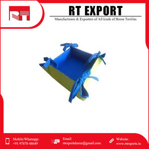 ตะกร้าใส่ขนมปังวัสดุทำจากผ้าฝ้ายหลายสีมีโลโก้ออกแบบได้ตามต้องการ - Product Image 3