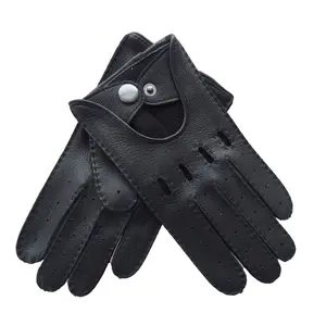 Gants de conduite en cuir souple à doigts entiers HOMME FEMME - Product Image 1