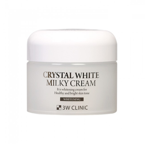 Crème hydratante blanchissante 3W CLINIC Crystal White Milky Cream 50g avec NIACINAMIDE, cosmétique coréenne K-beauty pour femmes - Product Image 1