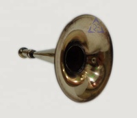Corne d'air trompette Vintage en laiton jaune, style européen, pour voiture, rétro, Instrument, son en laiton, BB, 8X3 pouces
