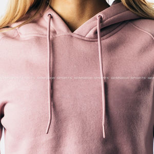 Custom Wholesale New Arrival High Quality Mid Crop <b>Hoodie</b> Cotton Fleece Women Crop Hoodies for workout and casual use - Product Image 5