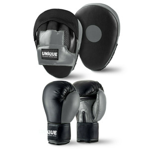 UNIQUE GYM WEAR - Juego de Guantes de Boxeo y Almohadillas de Neopreno para Entrenamiento Juvenil - Equipo Ligero, Ecológico y con Logotipo Personalizado - Product Image 5