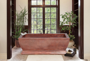 Independiente de cobre pulido Look diseñador nueva bañera de cobre puro moderno de lujo Hotel bañera - Product Image 2