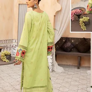Baju Katun India Pakistan, Setelan Pakaian Desain Panas Halwar Kameez, Jenis Pakaian Salwar Kameez