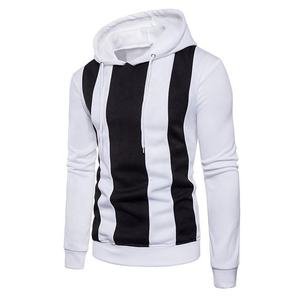 Sudadera con capucha para hombre, talla grande, estilo urbano, con rayas, de forro polar, con bloques de color y gráficos. - Product Image 5