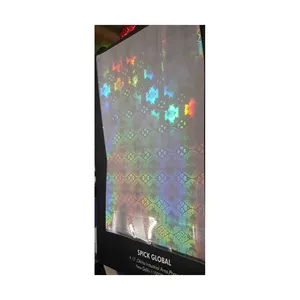 Película de bolsa de laminación térmica holográfica, patrón de arco iris