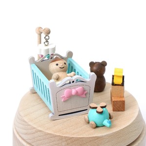 Handmade Wooden Hard Maple <b>Music</b> <b>Box</b> for Baby Crib-Crank Operated Environmentally Friendly - Product Image 6