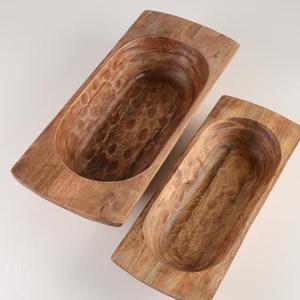 Bol à pâte en bois d'acacia naturel fait à la main bols à pâte à salade prix de gros et ustensiles de cuisine pour la maison - Product Image 3