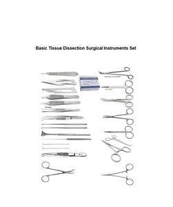 ชุดผ่าตัดเนื้อเยื่อแบบธรรมดาชุดผ่าตัดสแตนเลสแบบแมนนวล - Product Image 2