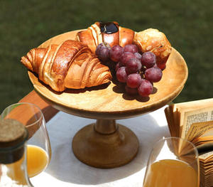 Tazón de servicio de frutas elaborado en madera, Mango marrón, calidad asegurada, para decoración del hogar y jardín, los mejores precios - Product Image 6