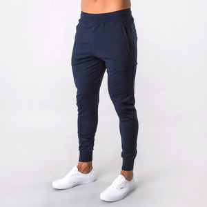 กางเกงวิ่งเอวสูงสำหรับผู้ชายกางเกงวอร์มกางเกงกีฬาลำลองดีไซน์ใหม่ผ้ายืดกีฬาแถบสะท้อนแสง - Product Image 1