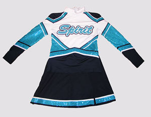 Wholesale Custom Sublimation Cheerleading <b>Uniforms</b> for Girls CU-6653 Model Made of Spandex Cotton Polyester Rayon and Latex - Product Image 6