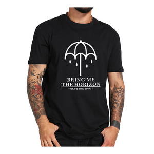Bring Me The Horizon T-shirt noir à manches courtes pour homme avec imprimé parapluie, coupe régulière, col rond, en jersey de coton - Product Image 1