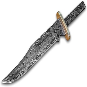 Mano Forjado de acero de Damasco cuchillo hermoso hoja en blanco con latón guardia por sm cuchillo de la industria (smk1997) - Product Image 6