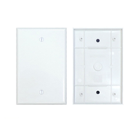 Placa de Pared Grande para Tomacorrientes, Plástico ABS con Certificación RoHS, Colores Blanco/Negro/Marfil/Almendra, para Uso en el Hogar/Oficina