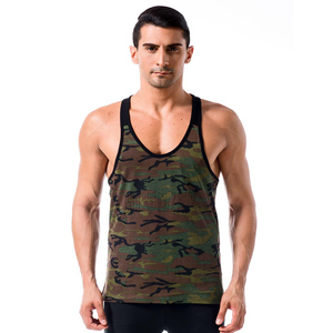 Wholesale 100% Cotton Men's Casual Tank Tops Quick Dry Comfortable Solid Color Custom Logo <b>Washed</b> Workout Singlet Print - Product Image 1