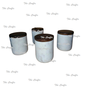 Ustensiles de cuisine Thé Café Sel Sucre Boîte Conteneur En Marbre Blanc Différentes Tailles Boîte De Stockage Des Aliments Conteneur - Product Image 6