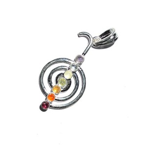 Colgantes de latón de Reiki y chacras, gargantillas de Reiki, con buena calidad - Product Image 1