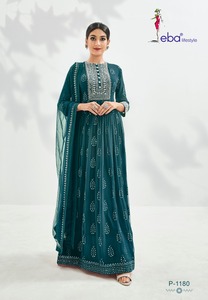Nouvel arrivage de vêtements de mariage et de fête Séquence de broderie en fausse georgette lourde Salwar Kameez avec Dupatta femmes indiennes c - Product Image 2
