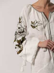 2021 meilleure vente femmes été Maxi robe décontracté Chic pour vacances à la plage broderie ukrainienne innovante coupe naturelle Resort - Product Image 5