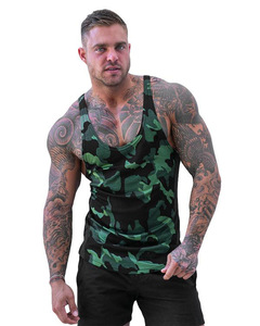 Camiseta Deportiva para Hombre, Estilo Moderno, Color Sólido y Camuflaje, Tejida, para Gimnasio, con Bolsillo Lateral con Cremallera - Product Image 1
