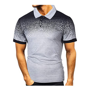 Camiseta ajustada de algodón liso para hombre, Polo deportivo con Logo OEM, novedad de 2022 - Product Image 6