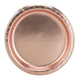 Copper Charger Plate Dining Table Decor <b>Dinnerware</b> Eco-friendly Metal Charger Plate Dishes Plates - Product Image 6