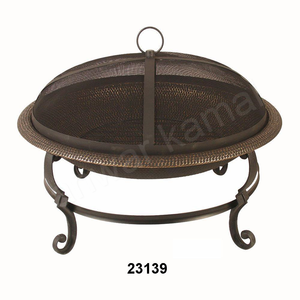 Nouveau style très demandé : Brasero d'extérieur et d'intérieur en cuivre antique, poli brillant, fait main, avec support en fer - Product Image 1