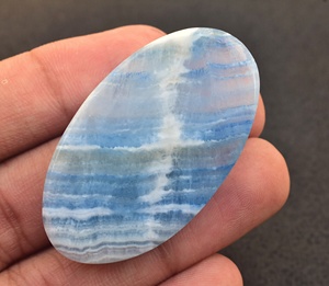 Scheelite Cabochon High Quality Turkish Blue Scheelite Gemstone Cabochon Top Quality Blue Rhodochrosite Gemstone Lapis Lace - Product Image 3