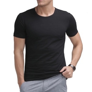 T-shirt à manches courtes pour homme, coupe ajustée, en 100% coton, vêtement d'été tendance, OEM, vente en gros - Product Image 2