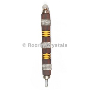 ไม้กายสิทธิ์แกะสลักหินอาเกตหินอัญมณีออกแบบตามหลักฮวงจุ้ย - Product Image 1