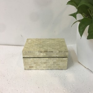 Mother of pearl box, nice shaped mother of pearl box for decor - Product Image 1