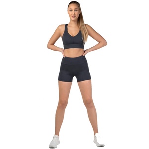 Women's Mid High Support Sports <b>Bra</b> Removable Cups Lightweight Breathable Four-Way <b>Stretch</b> Eco-Friendly Nylon Running Workout - Product Image 4