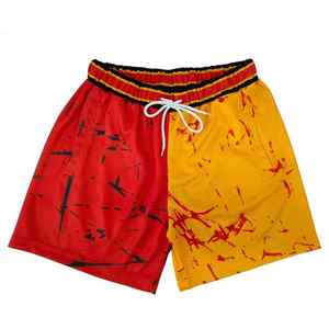 Ensemble short et t-shirts unisexe grande taille XL Ensemble maille imprimée séchage rapide hiver polyester demi-manche taille élastique bas actifs - Product Image 2